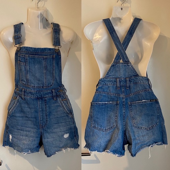 Bardot ➰ ladies denim overalls XXS - Picture 3 of 5
